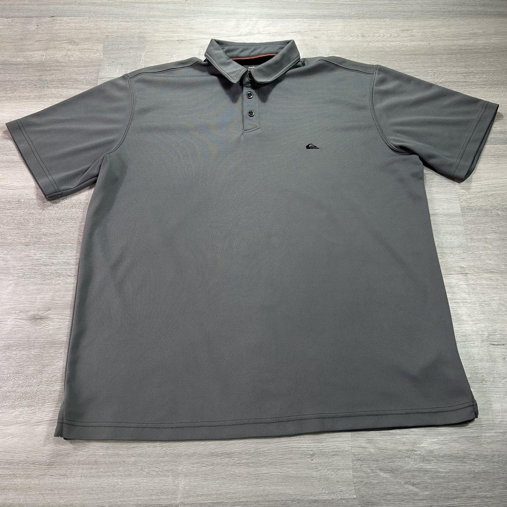 Quiksilver Men's Gray Polo Shirt